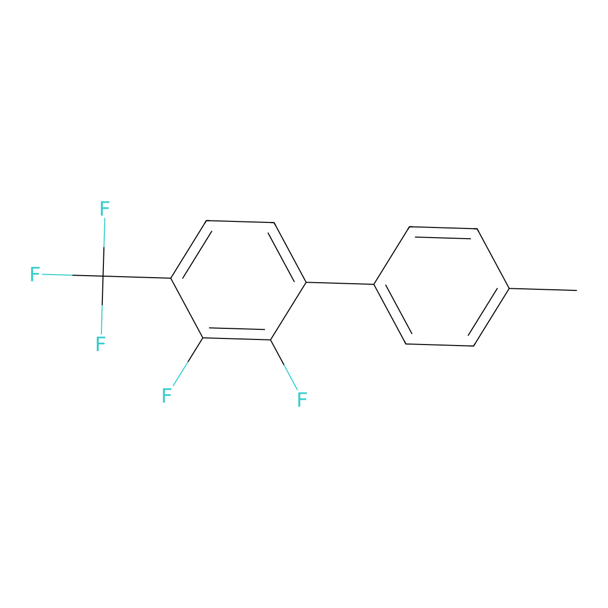 2,3-Difluoro-4'-methyl-4-(trifluoromethyl)-1,1'-biphenyl molecular structure, CAS 2295926-98-4