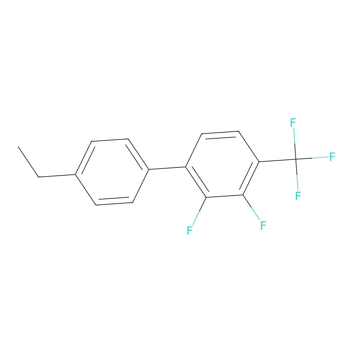 4'-Ethyl-2,3-difluoro-4-(trifluoromethyl)-1,1'-biphenyl molecular structure, CAS 2295926-99-5