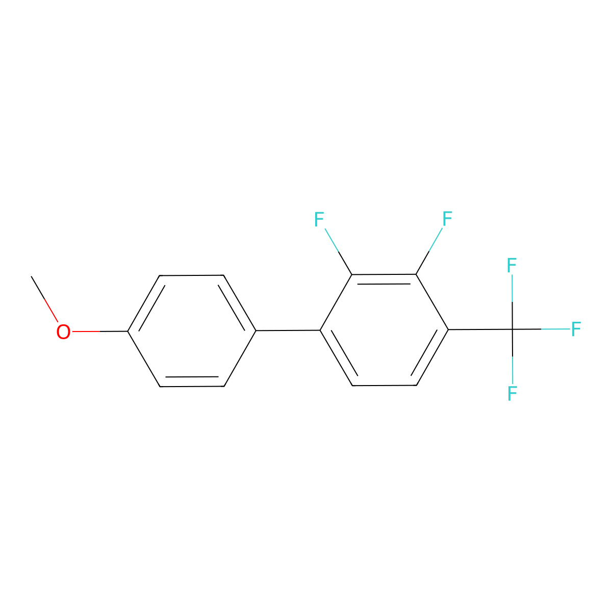 2,3-Difluoro-4'-methoxy-4-(trifluoromethyl)-1,1'-biphenyl molecular structure, CAS 2295927-05-6