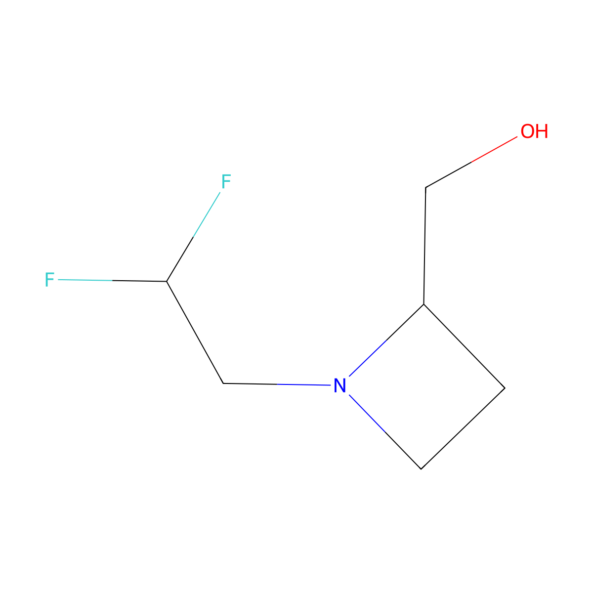 [1-(2,2-Difluoroethyl)azetidin-2-YL]methanol molecular structure, CAS 2295981-67-6