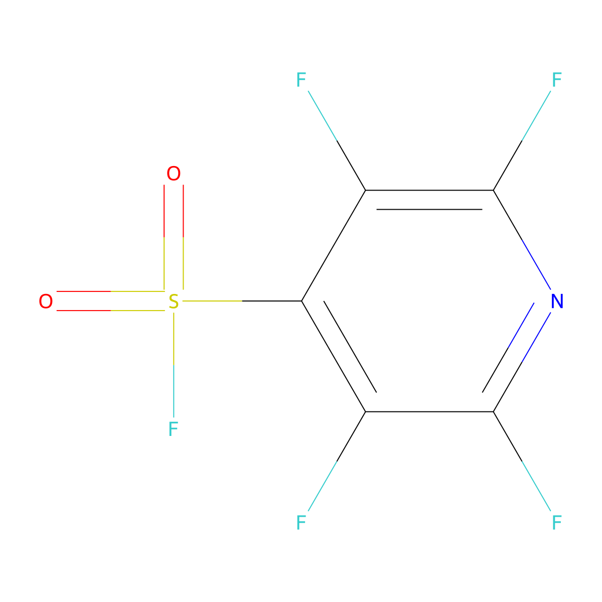 Tetrafluoropyridine-4-sulfonyl fluoride molecular structure, CAS 2295987-98-1