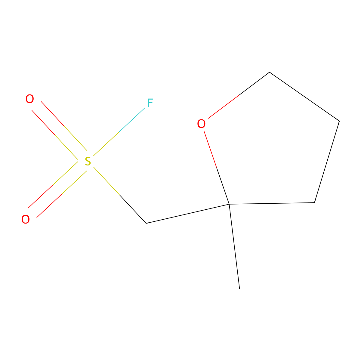(2-Methyloxolan-2-yl)methanesulfonyl fluoride molecular structure, CAS 2296013-78-8