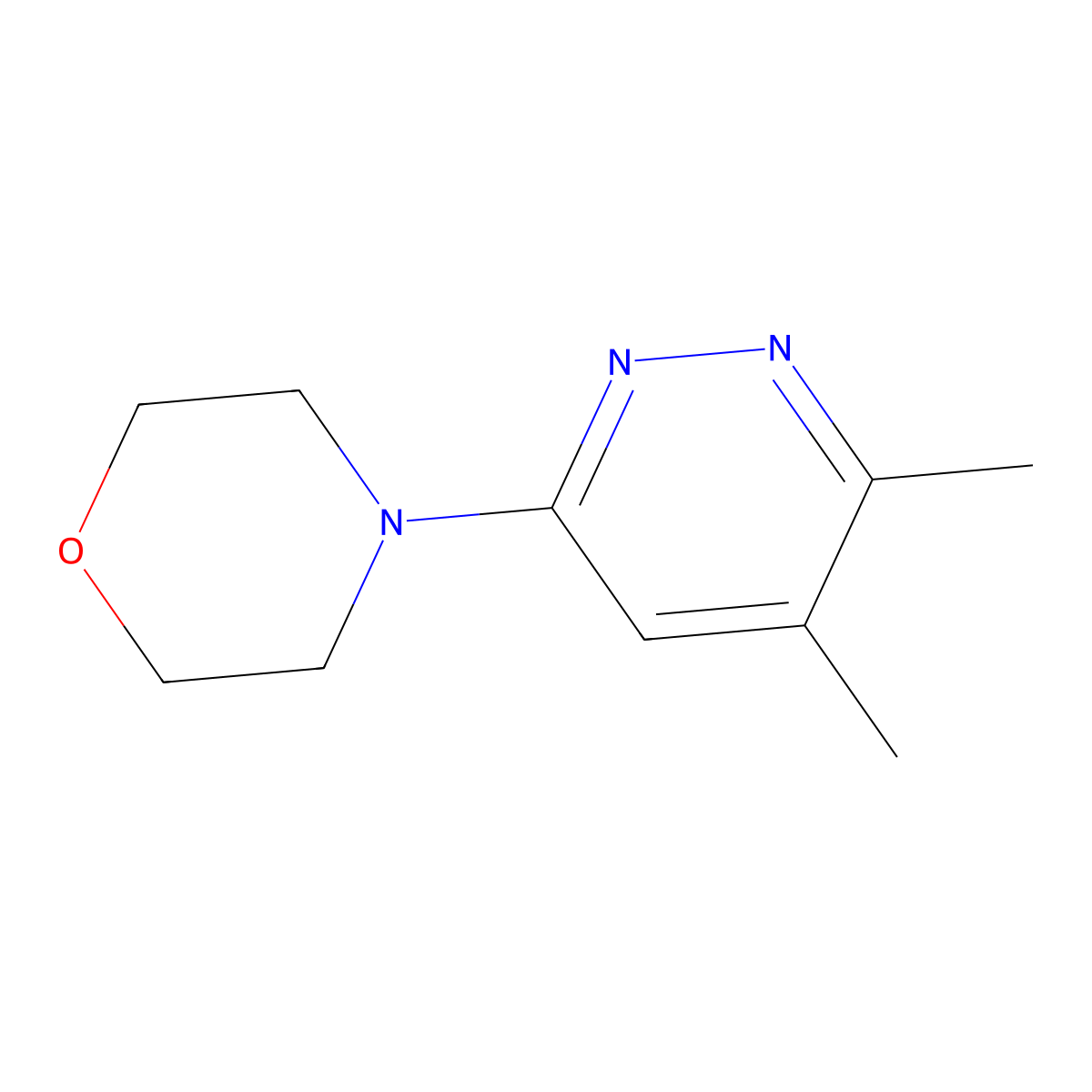 4-(5,6-Dimethylpyridazin-3-yl)morpholine molecular structure, CAS 2296032-17-0