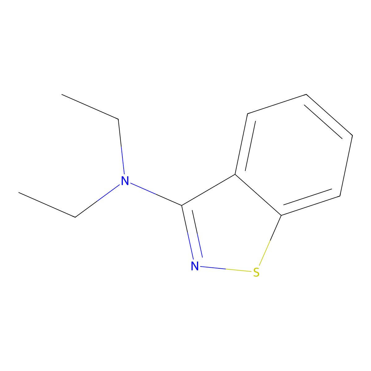 N,N-Diethyl-1,2-benzothiazol-3-amine molecular structure, CAS 22961-84-8