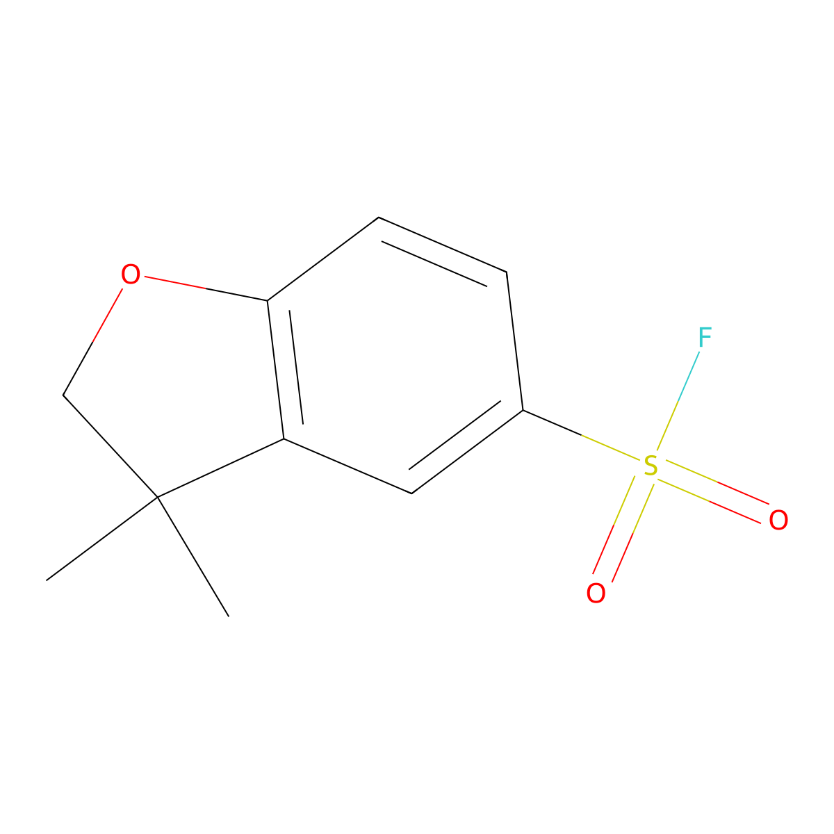 3,3-Dimethyl-2,3-dihydro-1-benzofuran-5-sulfonyl fluoride molecular structure, CAS 2296176-53-7