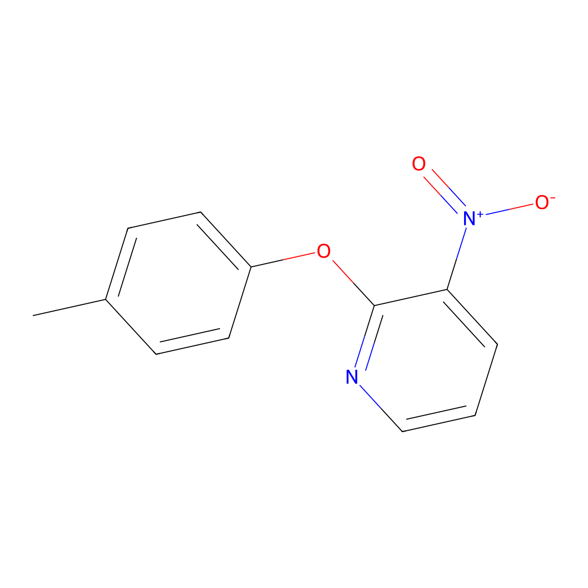 3-Nitro-2-(4-methylphenoxy)pyridine molecular structure, CAS 229620-53-5