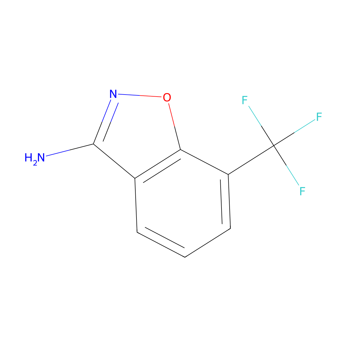 7-Trifluoromethyl-benzo[d]isoxazol-3-ylamine molecular structure, CAS 229623-52-3
