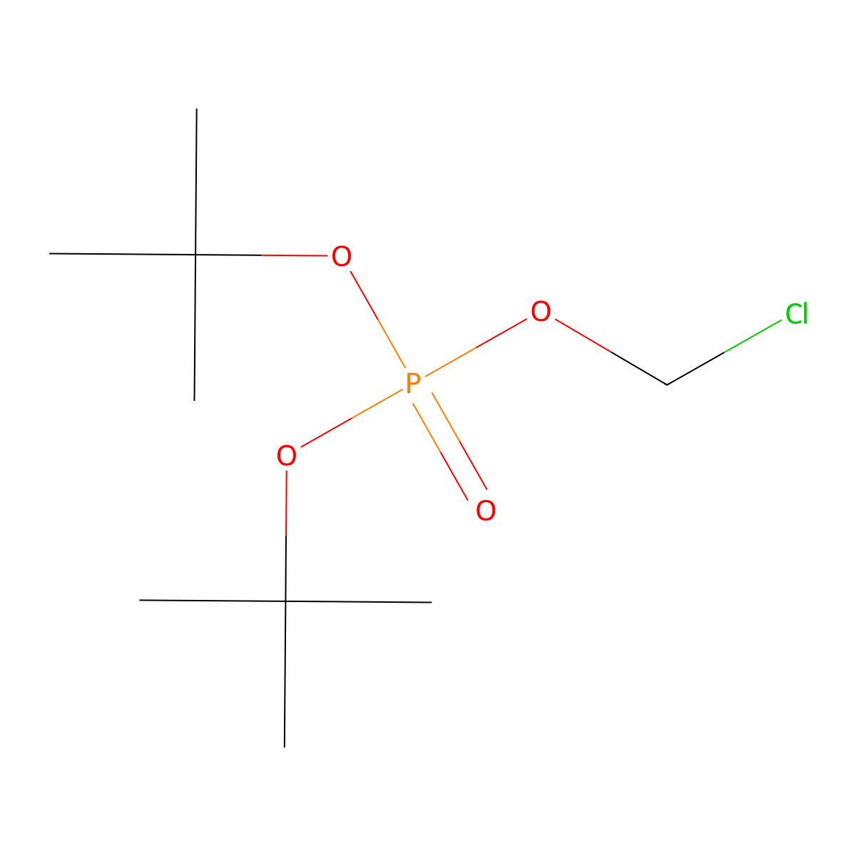 Di-tert-butyl (chloromethyl) phosphate molecular structure, CAS 229625-50-7