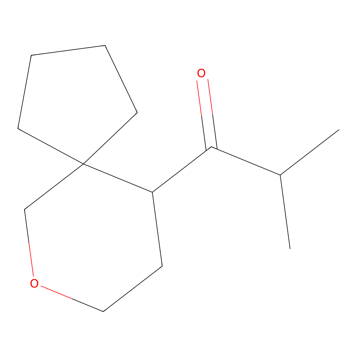 2-Methyl-1-{7-oxaspiro[4.5]decan-10-yl}propan-1-one molecular structure, CAS 2296252-01-0