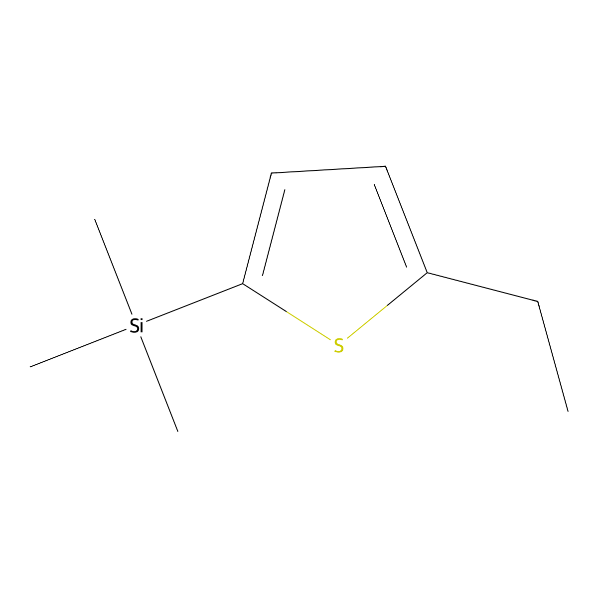 (5-Ethylthiophen-2-yl)trimethylsilane molecular structure, CAS 2296323-18-5
