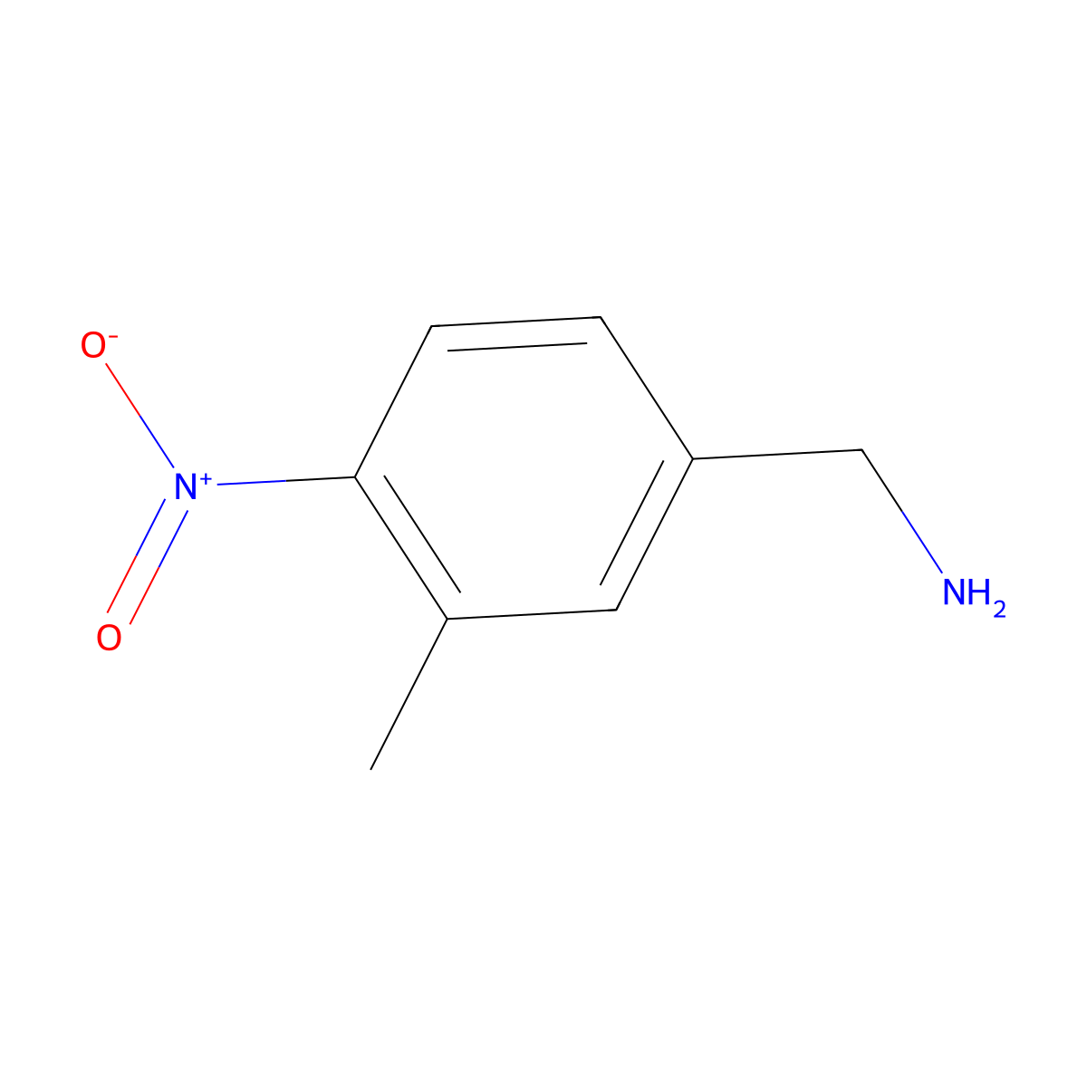 (3-Methyl-4-nitrophenyl)methanamine molecular structure, CAS 229633-56-1