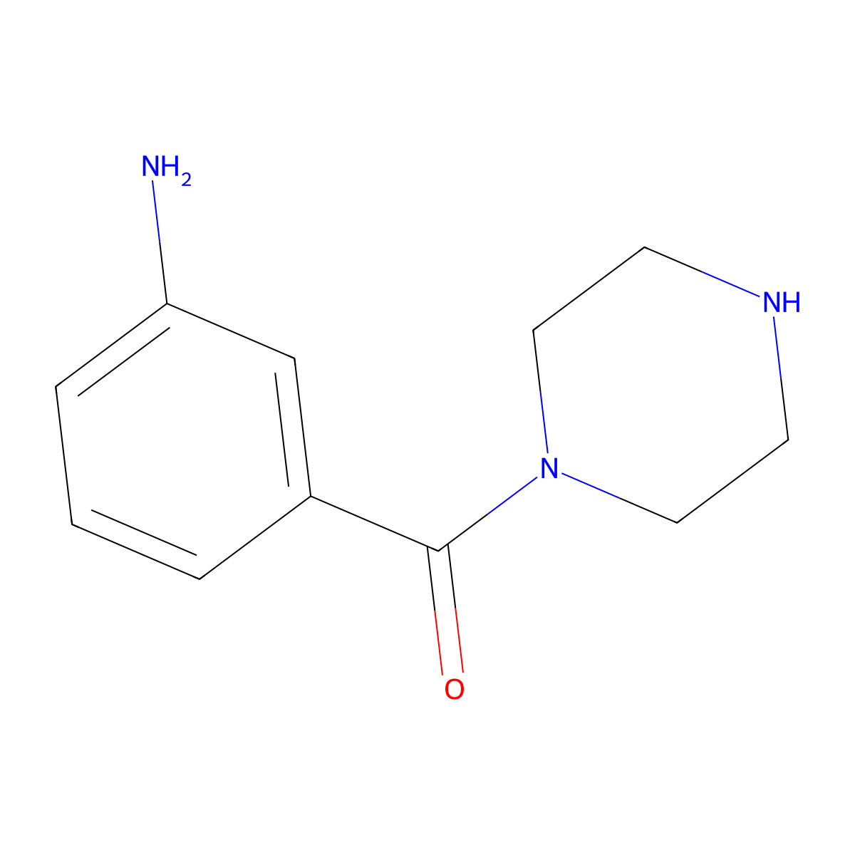 3-(Piperazine-1-carbonyl)aniline molecular structure, CAS 229634-09-7