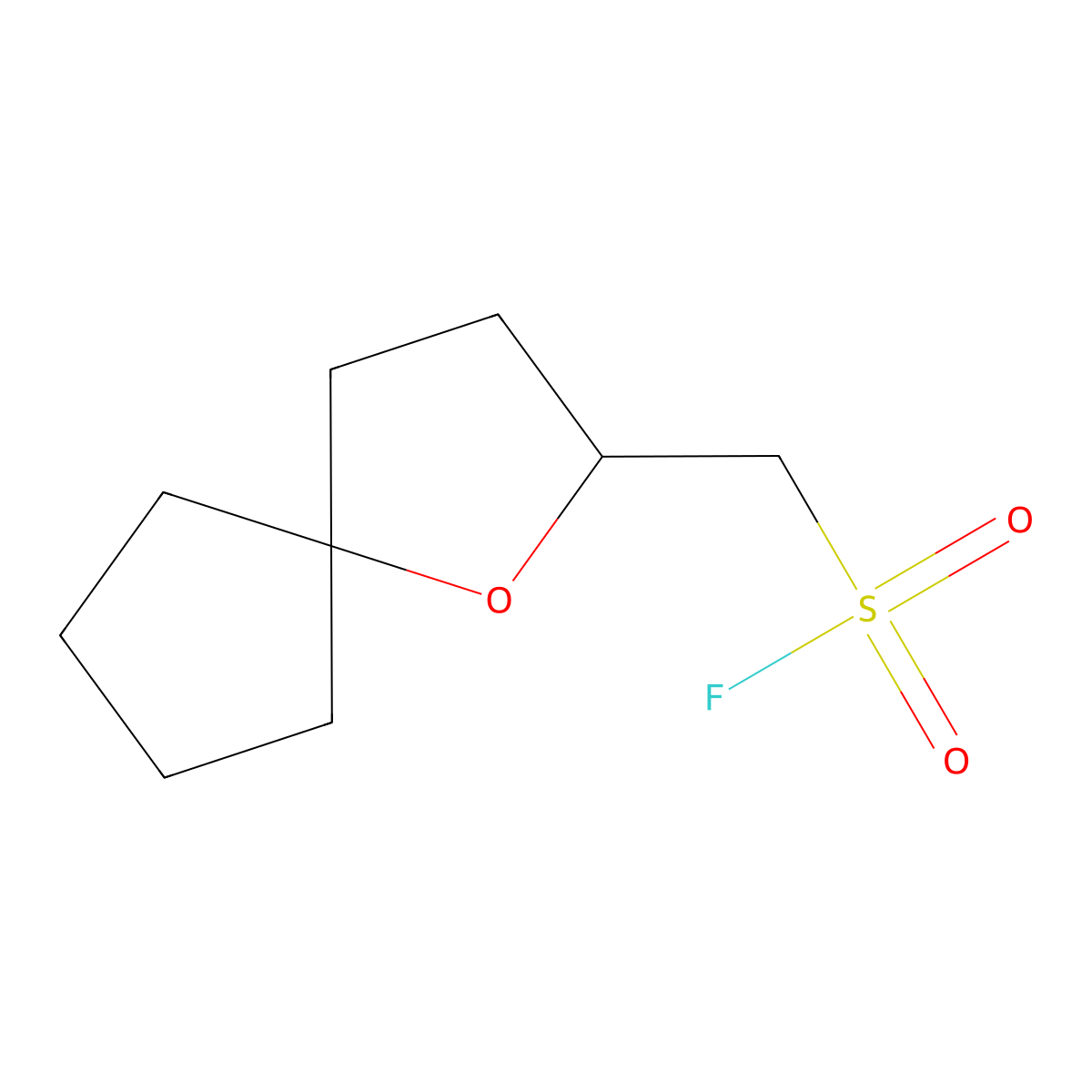 {1-Oxaspiro[4.4]nonan-2-yl}methanesulfonyl fluoride molecular structure, CAS 2296436-25-2