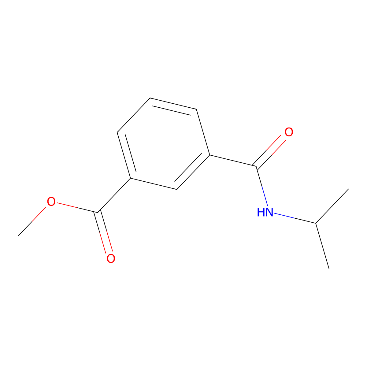 Methyl 3-(isopropylcarbamoyl)benzoate molecular structure, CAS 229648-42-4
