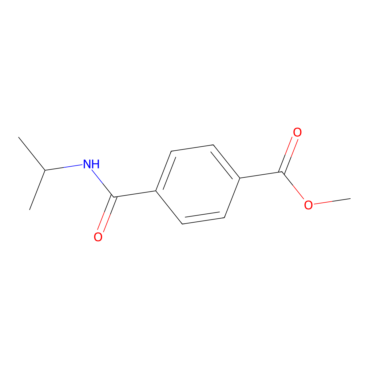 Methyl 4-(isopropylcarbamoyl)benzoate molecular structure, CAS 229648-45-7
