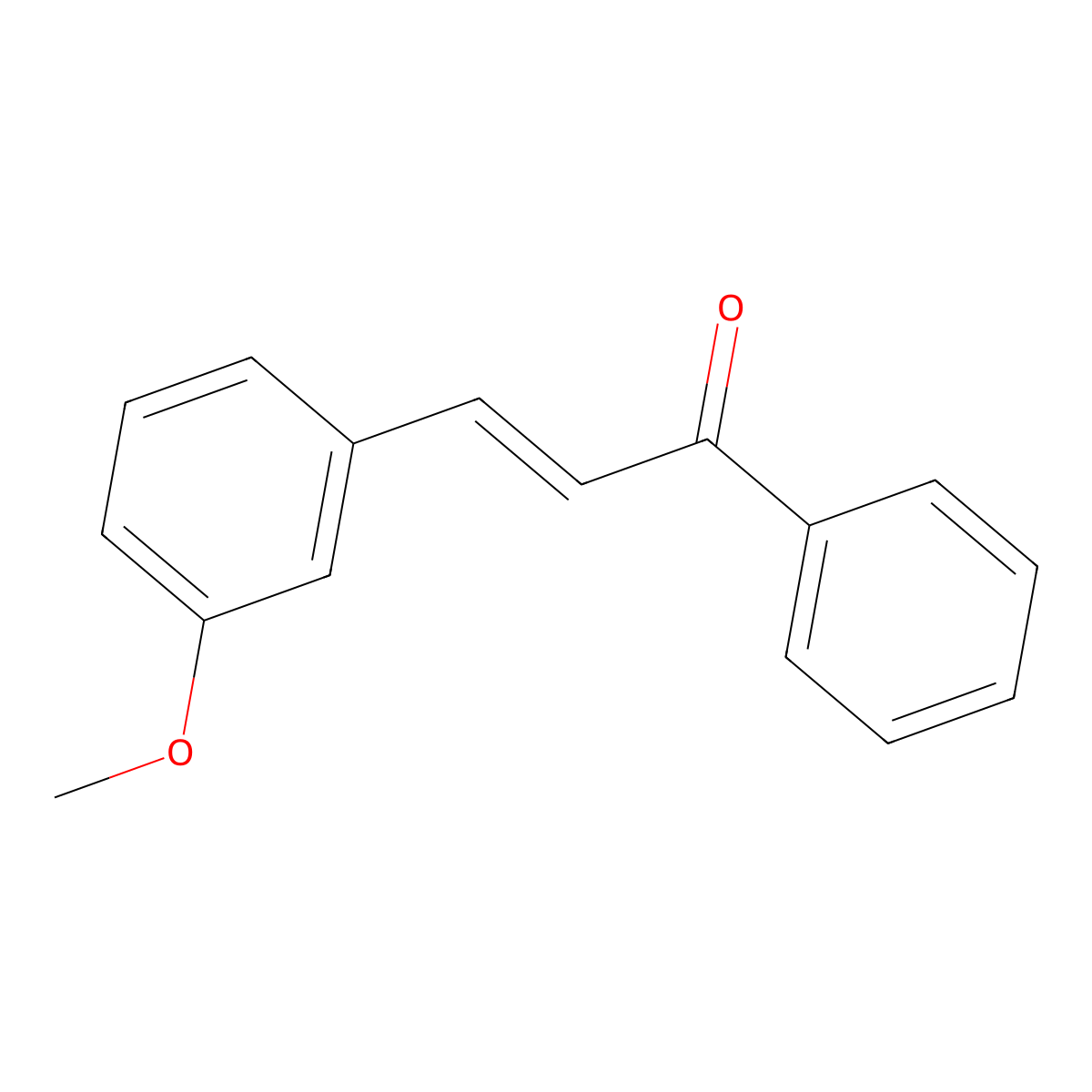 2-Propen-1-one, 3-(3-methoxyphenyl)-1-phenyl- molecular structure, CAS 22966-05-8