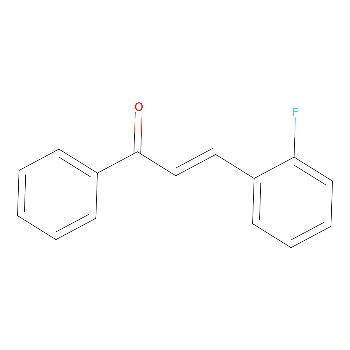 trans-2-Fluorochalcone molecular structure, CAS 22966-06-9
