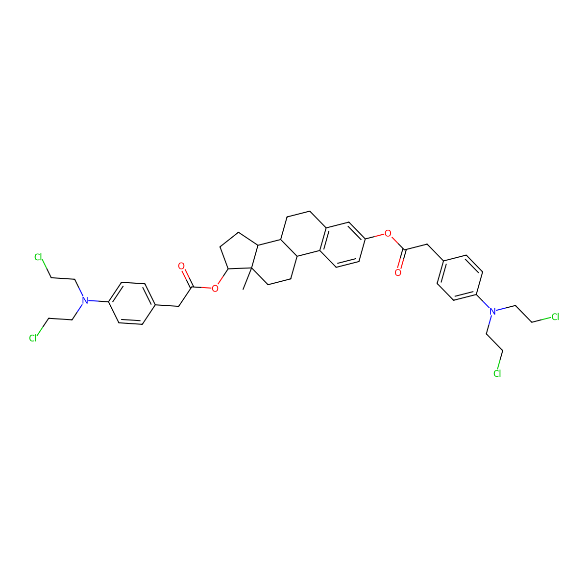 Estradiol Mustard molecular structure, CAS 22966-79-6