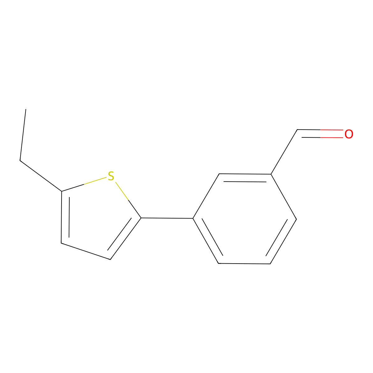 3-(5-Ethyl-2-thienyl)benzaldehyde molecular structure, CAS 2296817-35-9