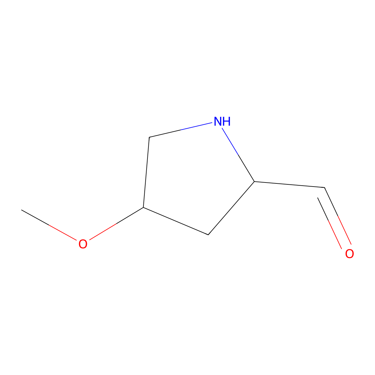 4-Methoxypyrrolidine-2-carbaldehyde molecular structure, CAS 2296825-69-7