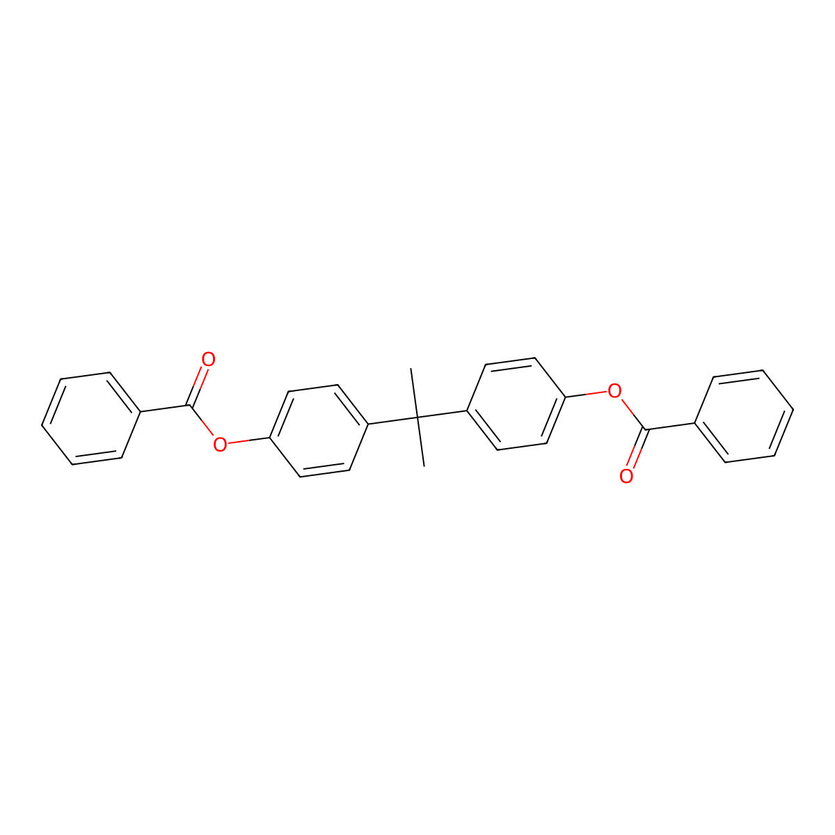 2,2-Bis[4-(benzoyloxy)phenyl]propane molecular structure, CAS 2297-14-5