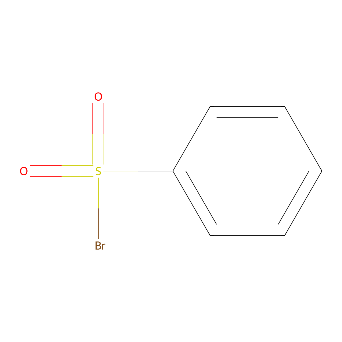 Benzenesulfonyl Bromide molecular structure, CAS 2297-65-6