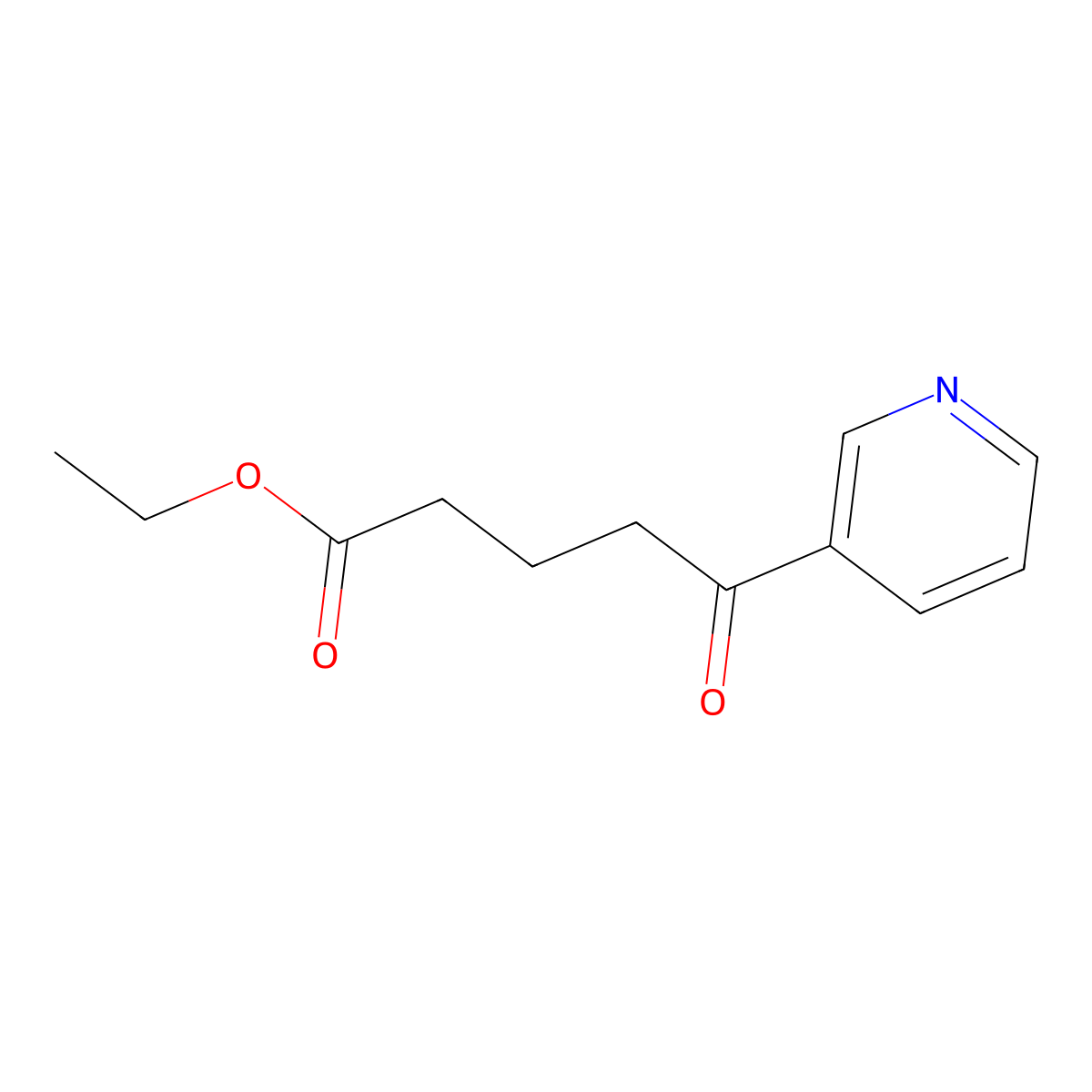 Ethyl 5-oxo-5-(3-pyridyl)valerate molecular structure, CAS 22971-47-7