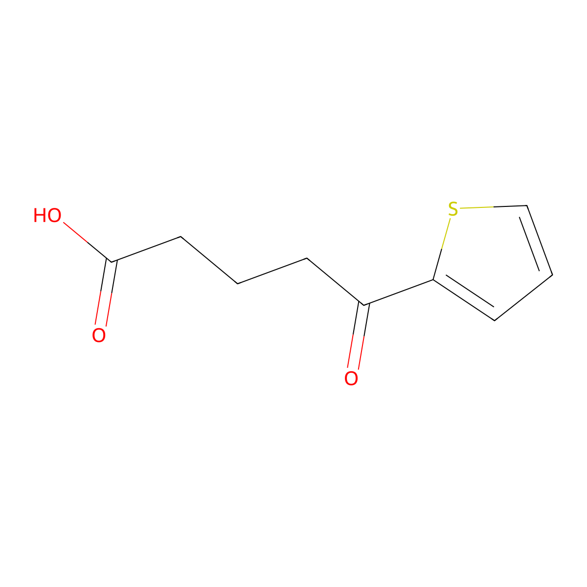 5-Oxo-5-(2-thienyl)valeric acid molecular structure, CAS 22971-62-6