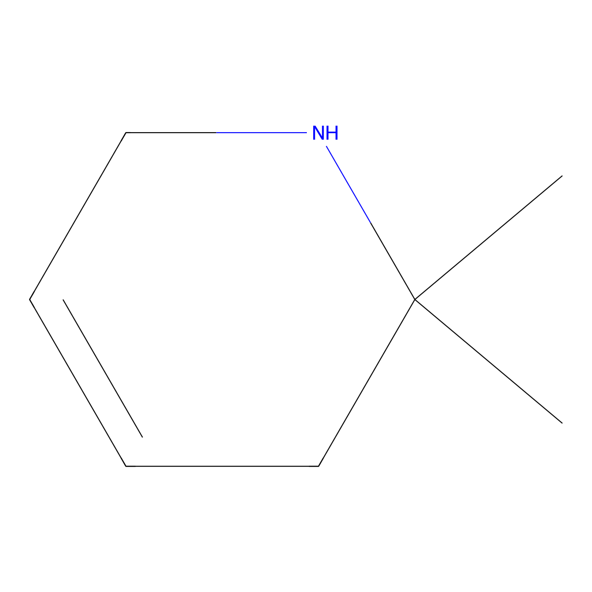 2,2-Dimethyl-1,2,3,6-tetrahydropyridine molecular structure, CAS 2297252-39-0