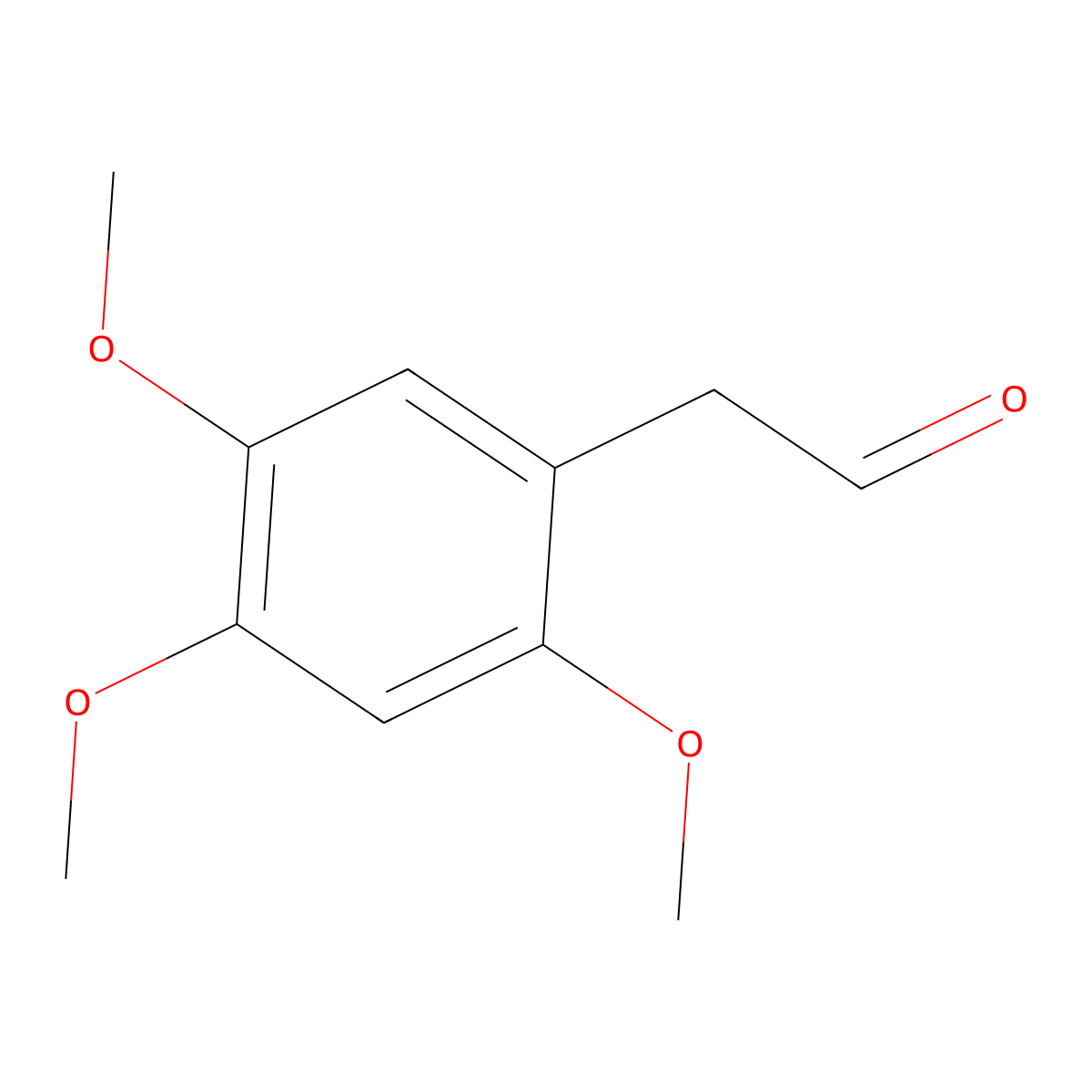 2-(2,4,5-Trimethoxyphenyl)acetaldehyde molecular structure, CAS 22973-79-1