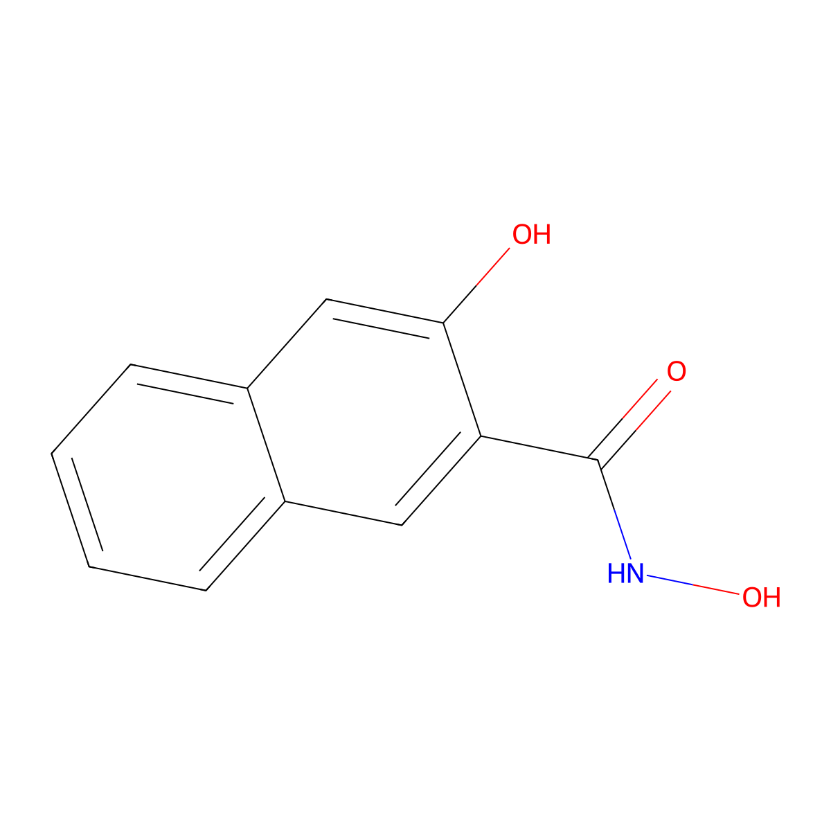 N,3-dihydroxynaphthalene-2-carboxamide molecular structure, CAS 22974-74-9