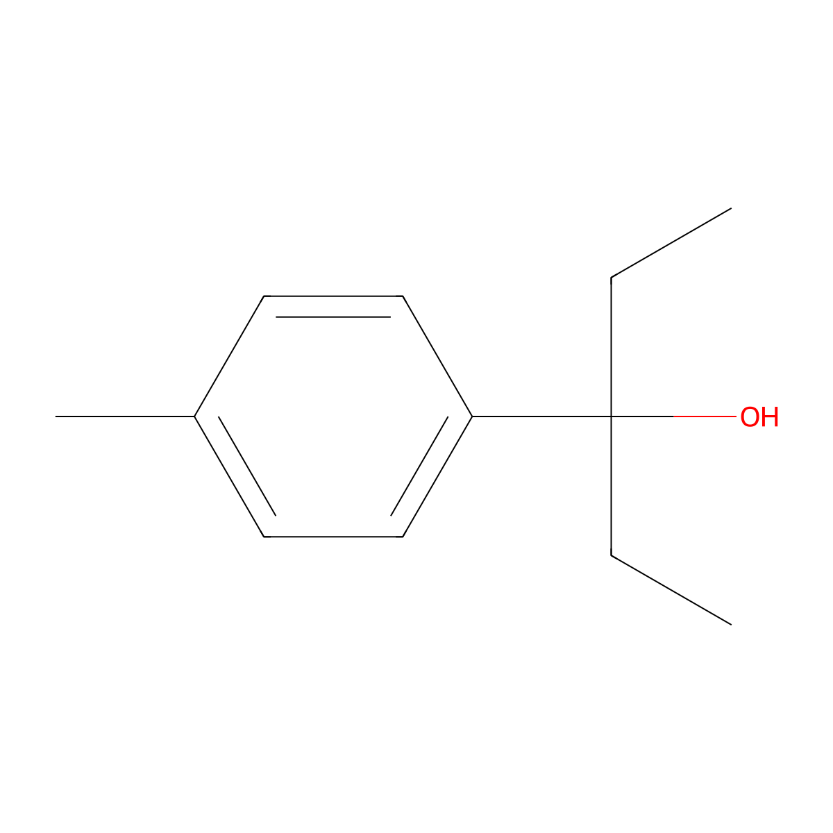 3-(4-Methylphenyl)-3-pentanol molecular structure, CAS 22975-57-1