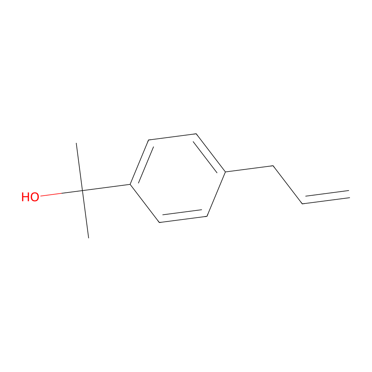 2-(4-Allylphenyl)propan-2-ol molecular structure, CAS 22975-61-7