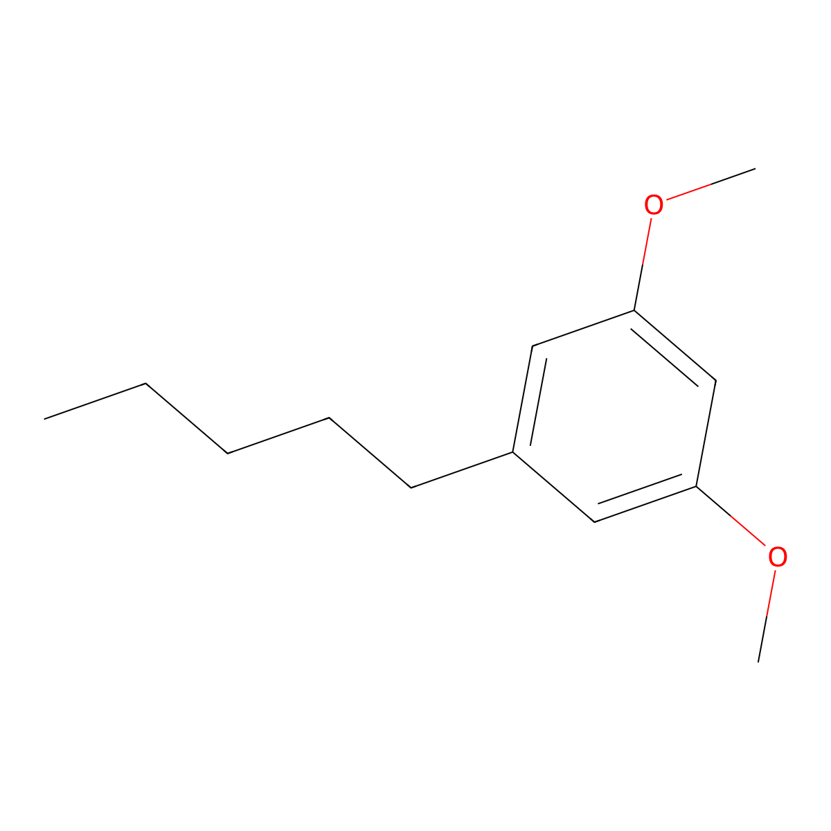 1,3-Dimethoxy-5-pentylbenzene molecular structure, CAS 22976-40-5
