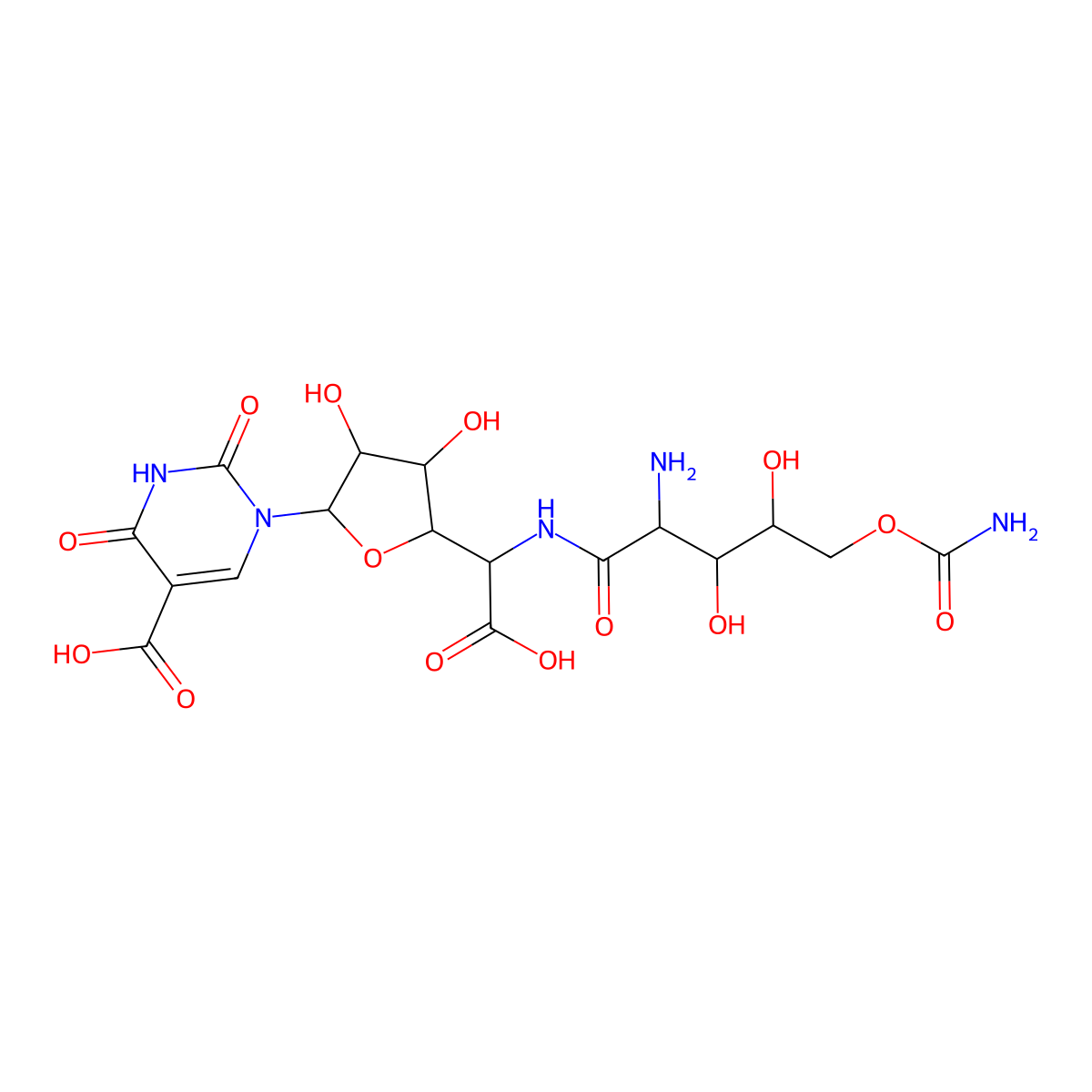 Polyoxorim molecular structure, CAS 22976-86-9