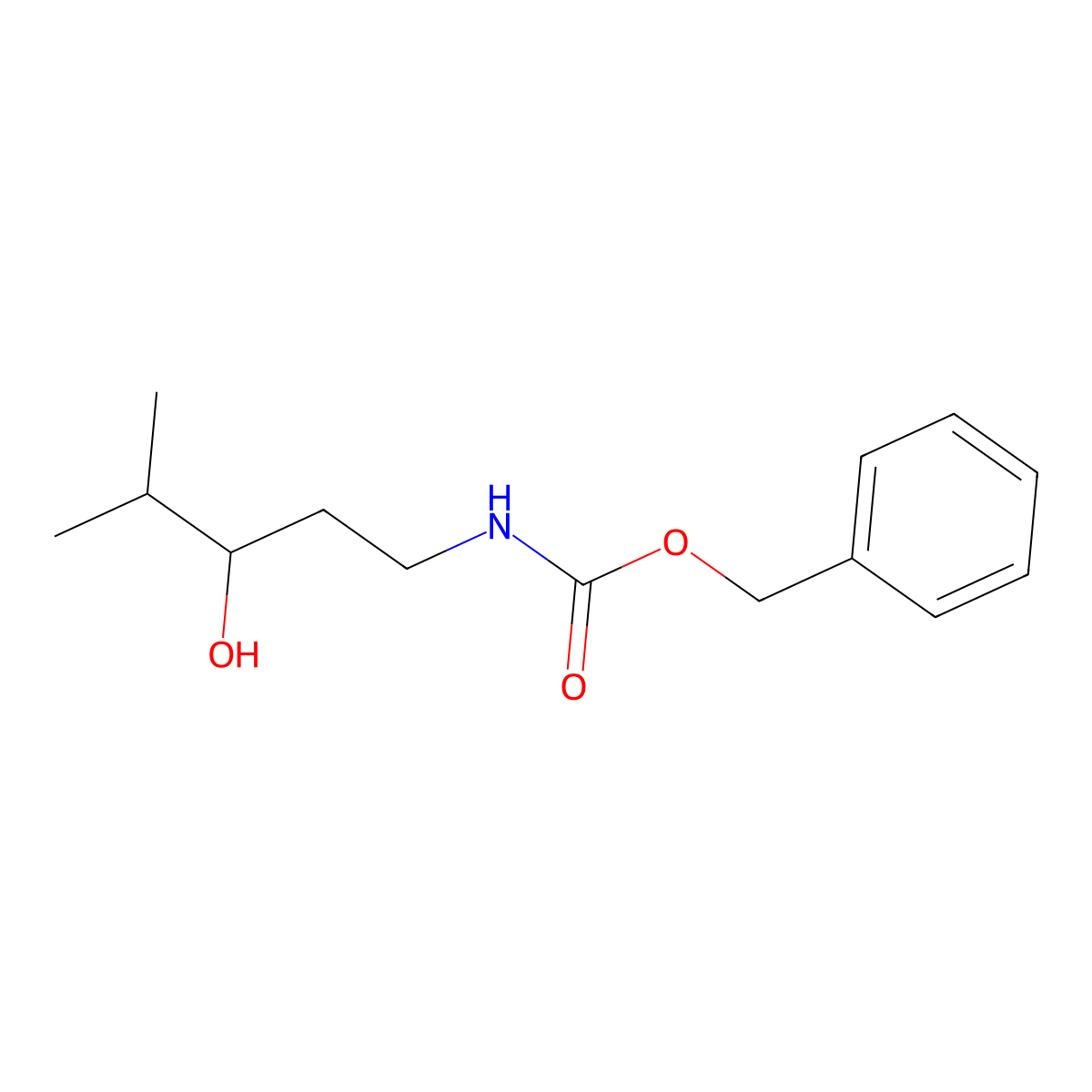 benzyl N-(3-hydroxy-4-methylpentyl)carbamate molecular structure, CAS 2297674-93-0