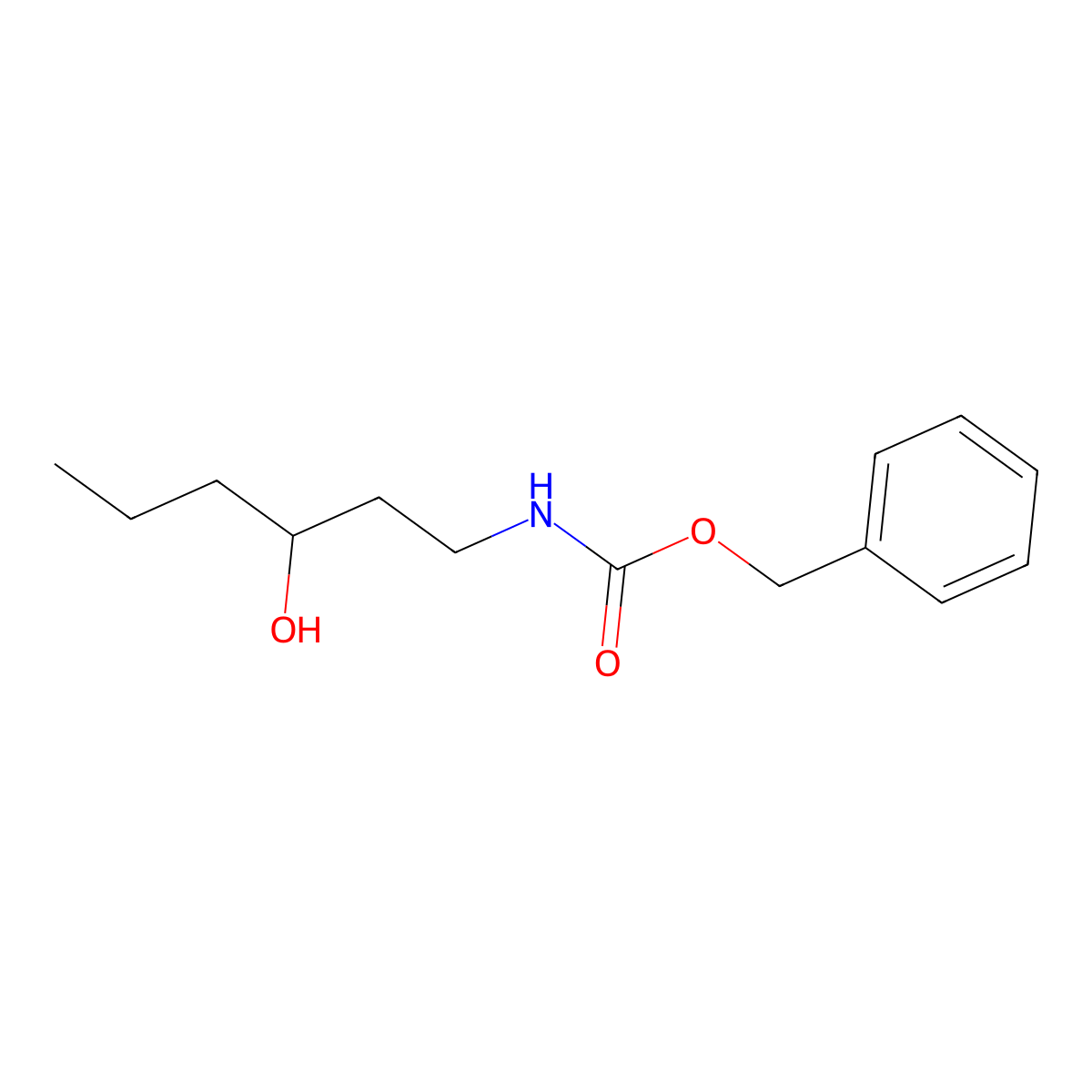 benzyl N-(3-hydroxyhexyl)carbamate molecular structure, CAS 2297704-05-1