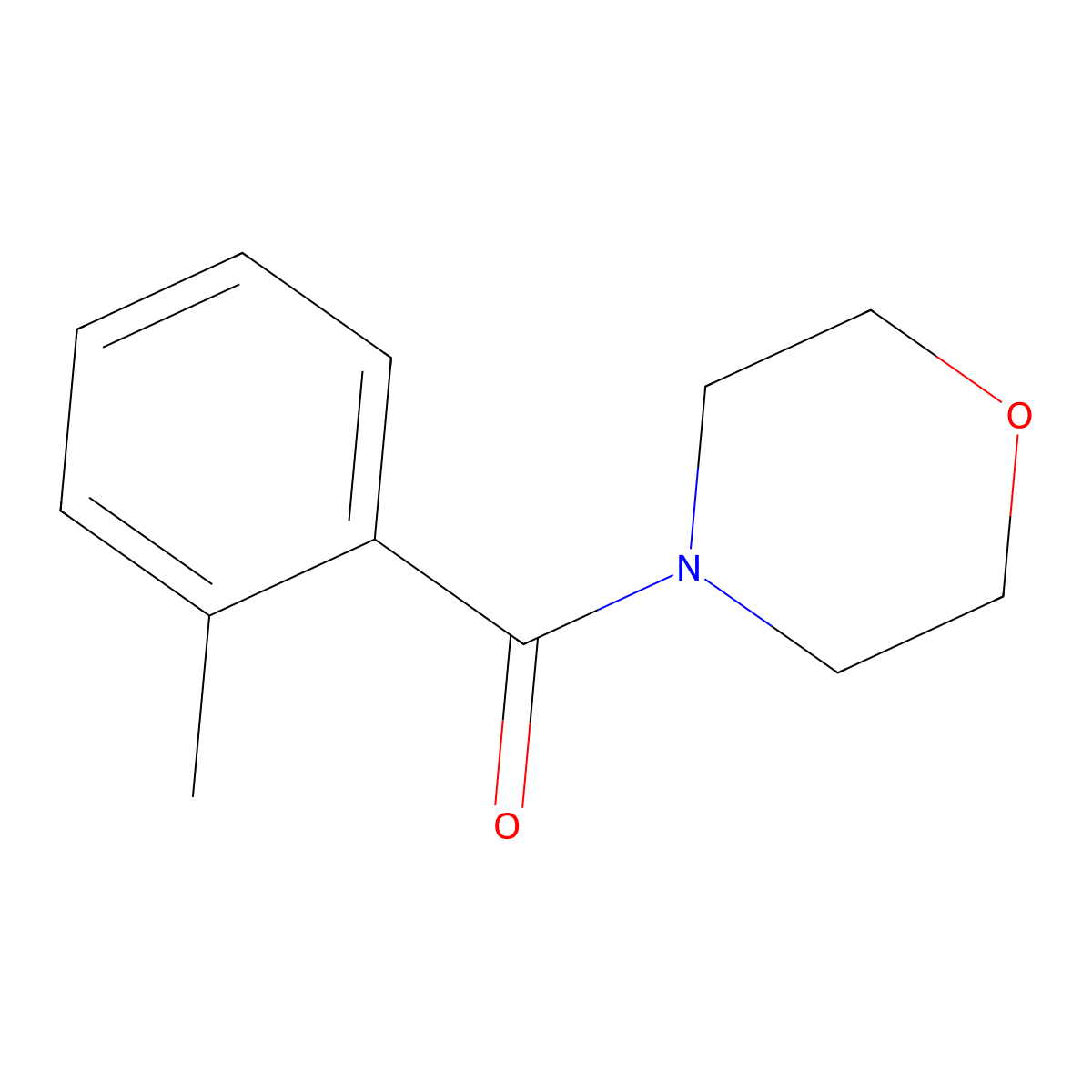 (2-Methylphenyl)(morpholin-4-yl)methanone molecular structure, CAS 22978-34-3