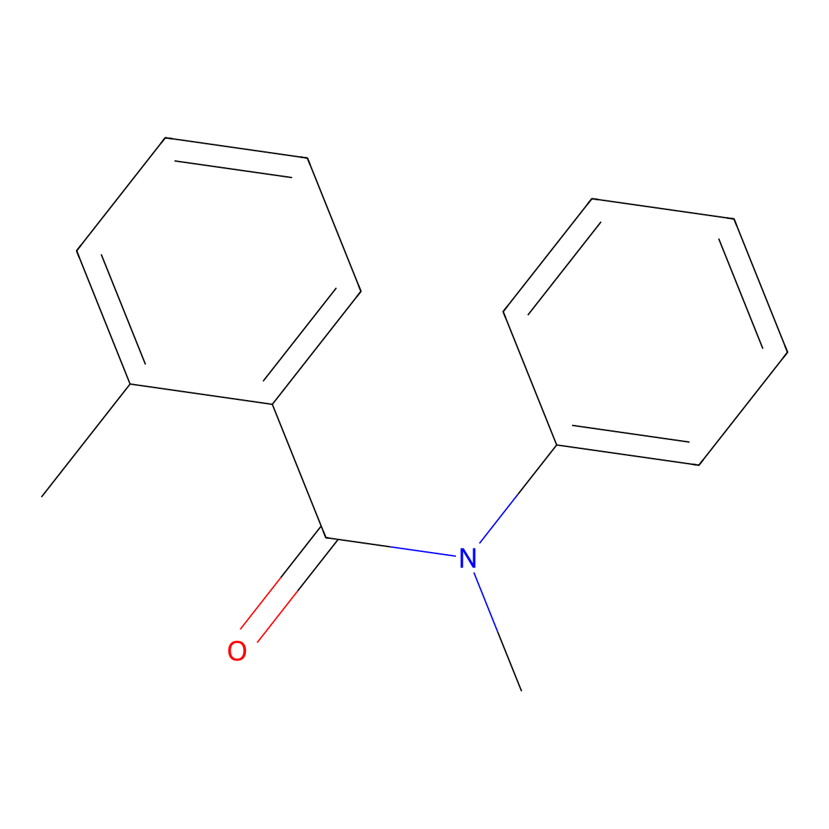 N,2-dimethyl-N-phenylbenzamide molecular structure, CAS 22978-37-6