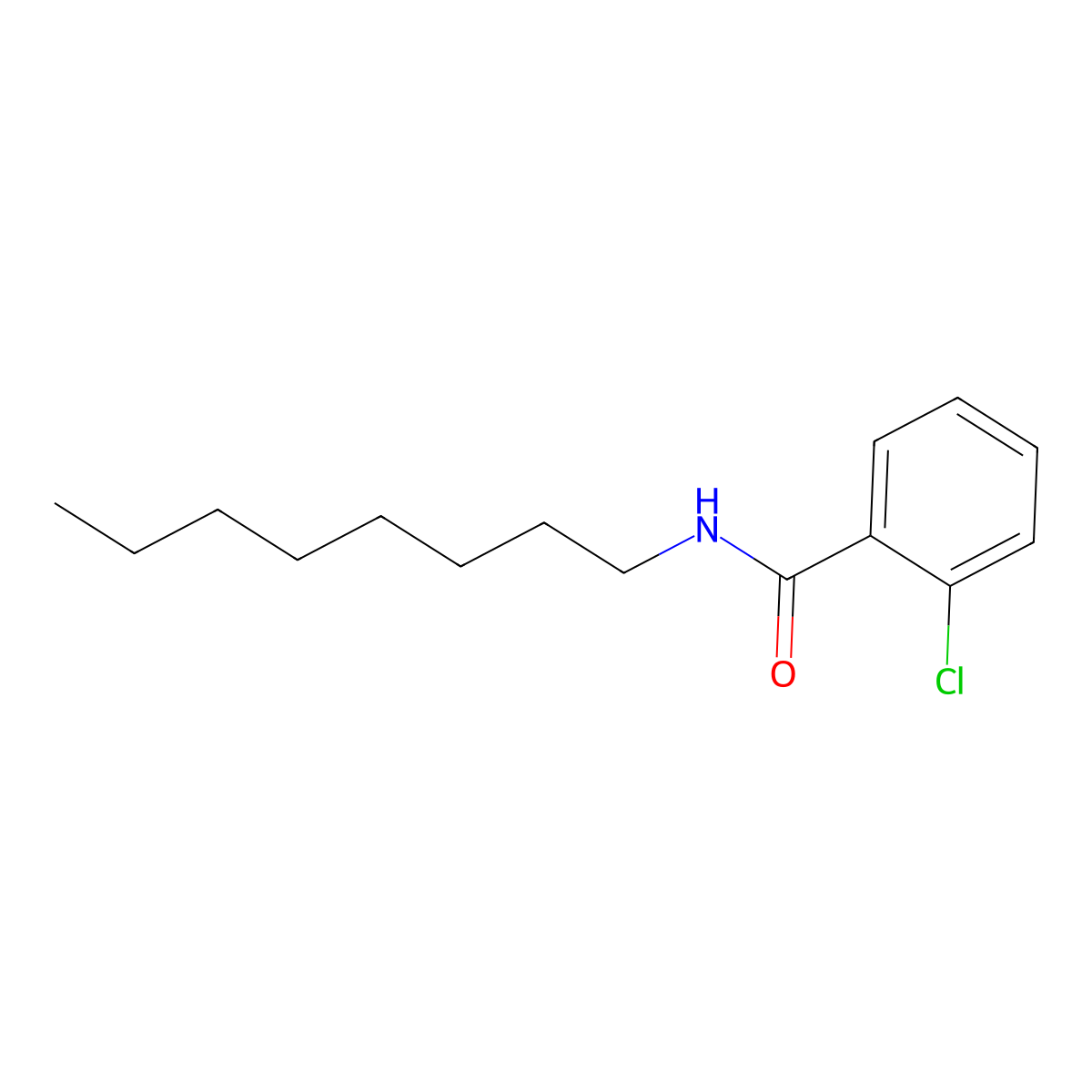 2-Chloro-N-octylbenzamide molecular structure, CAS 22978-40-1