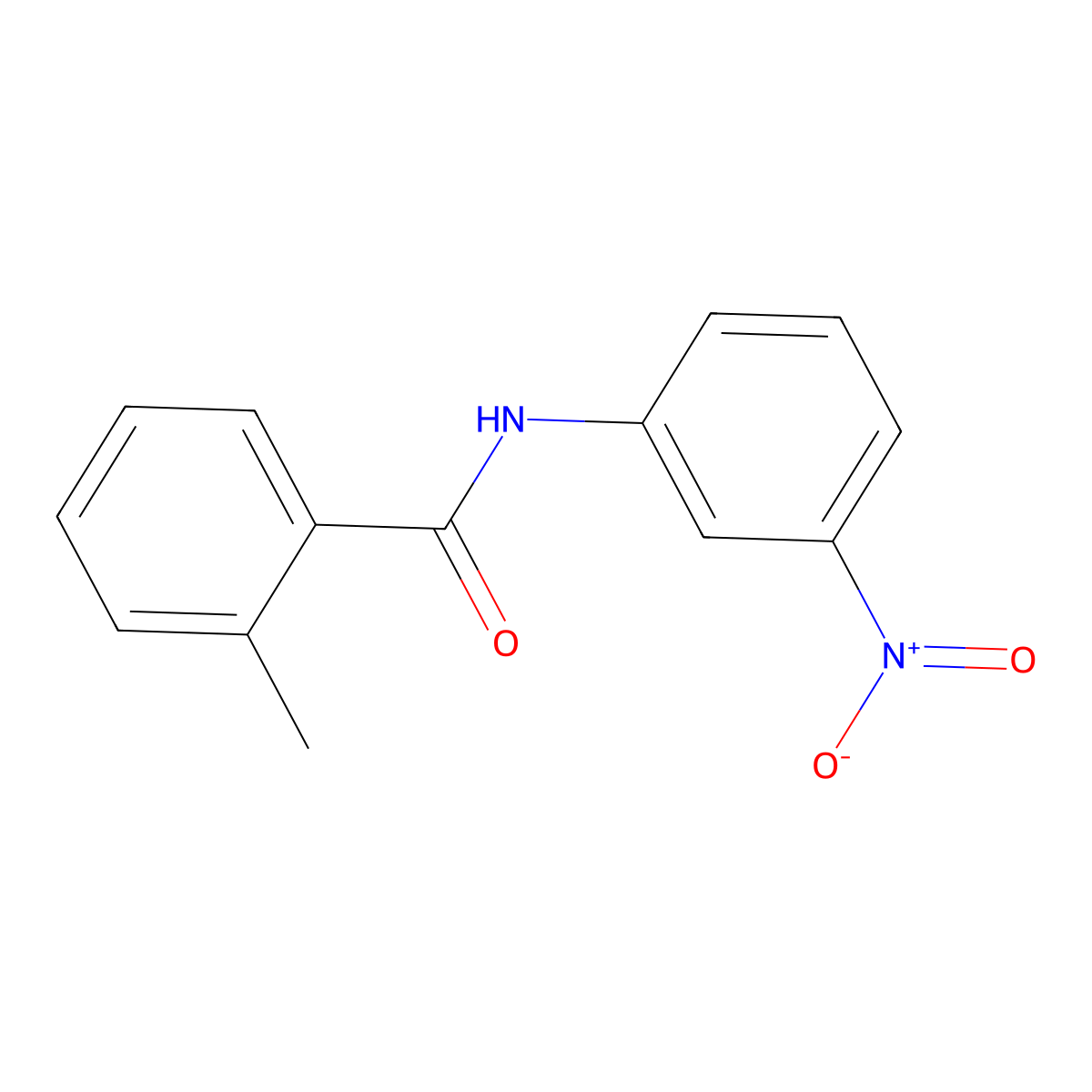 2-Methyl-N-(3-nitrophenyl)benzamide molecular structure, CAS 22978-51-4