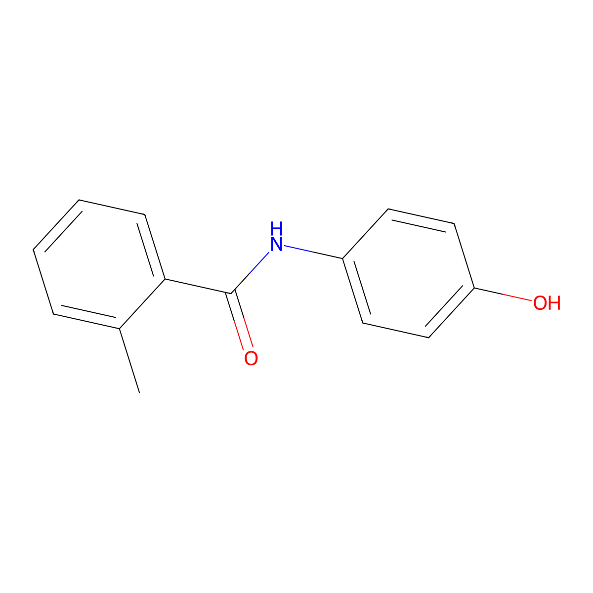 N-(4-Hydroxyphenyl)-2-methylbenzamide molecular structure, CAS 22978-52-5