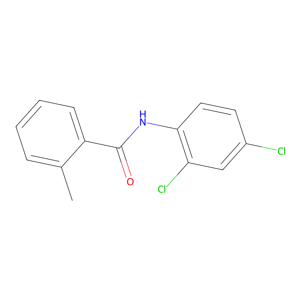 2',4'-Dichloro-2-methylbenzanilide molecular structure, CAS 22978-54-7