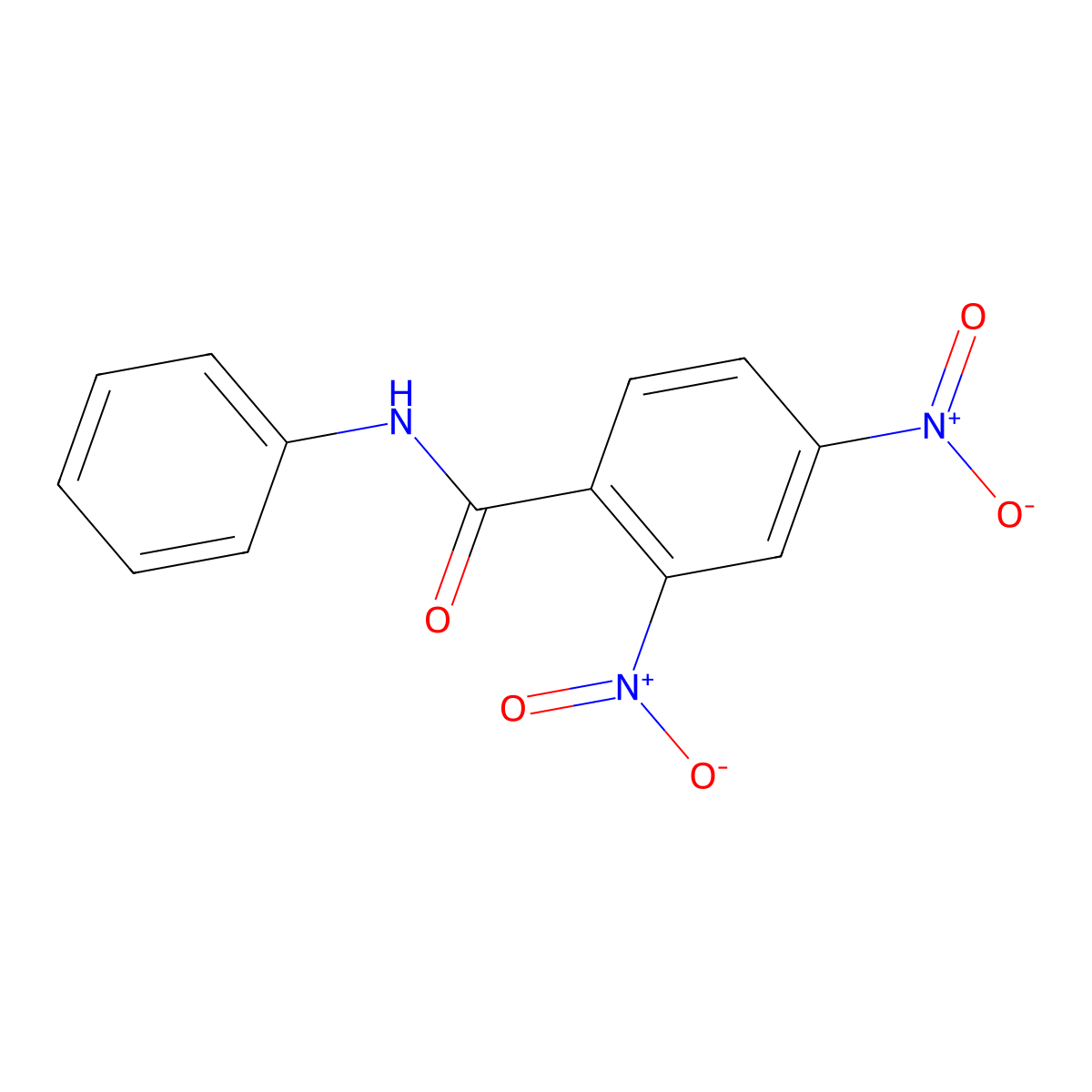 2,4-Dinitrobenzanilide molecular structure, CAS 22978-56-9