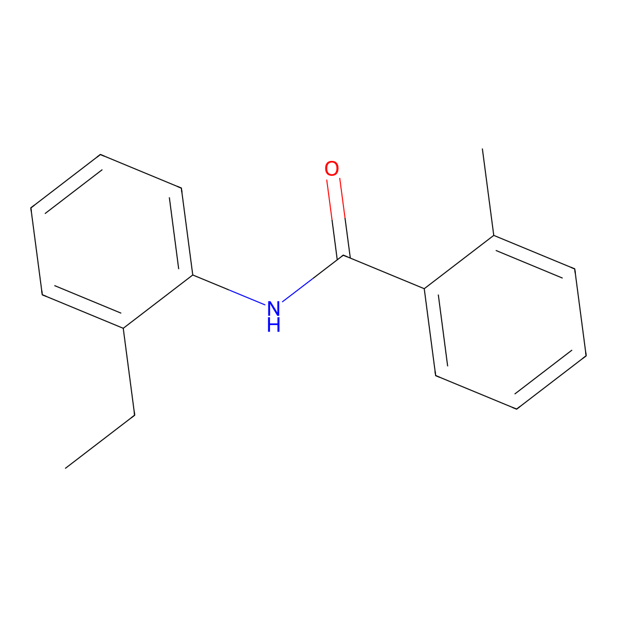 N-(2-ethylphenyl)-2-methylbenzamide molecular structure, CAS 22978-57-0