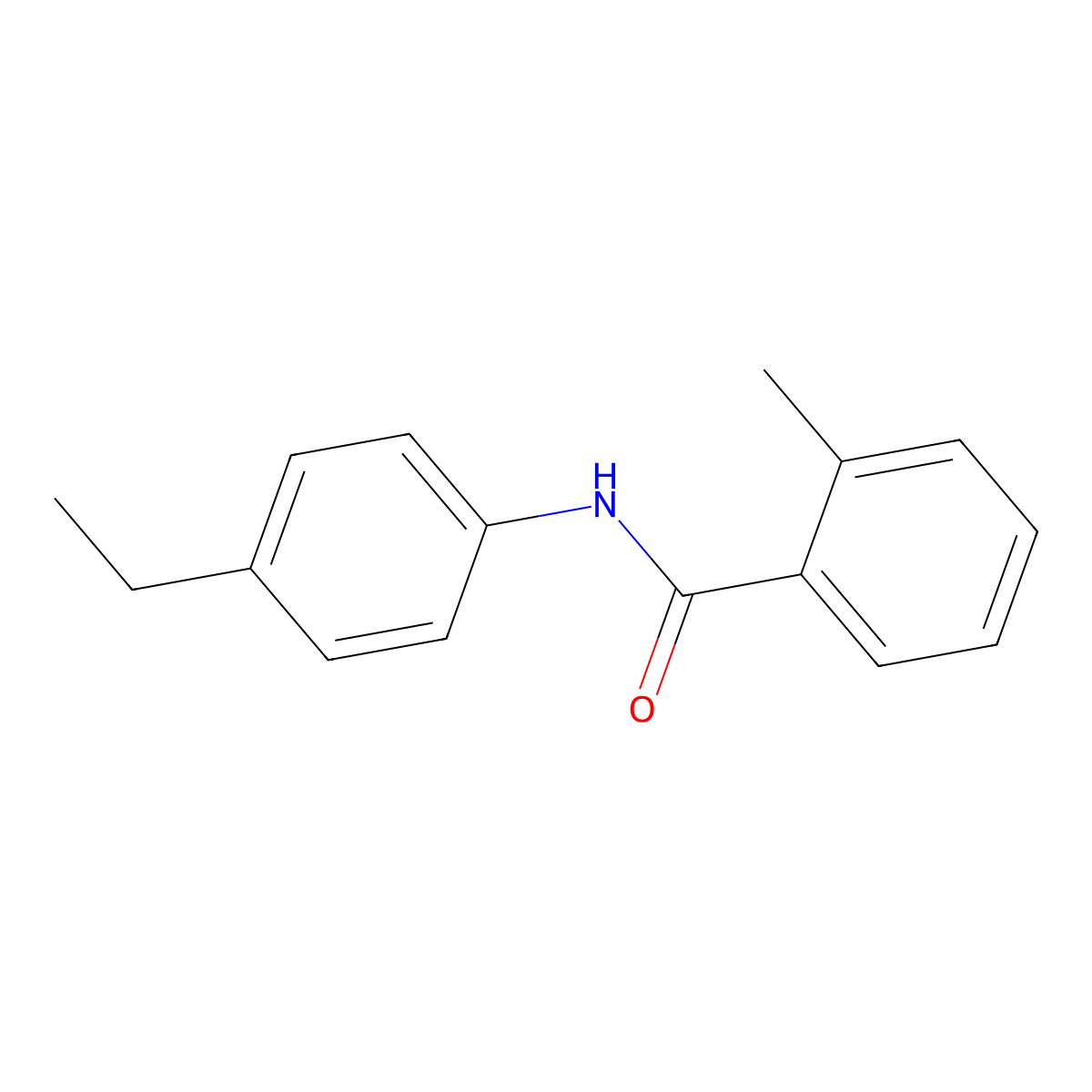 N-(4-ethylphenyl)-2-methylbenzamide molecular structure, CAS 22978-58-1