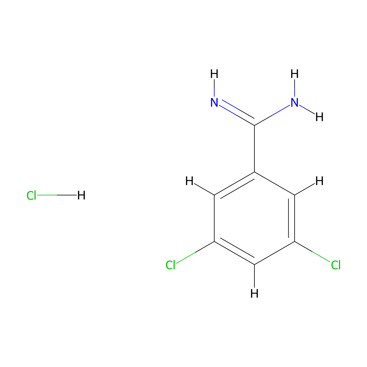 3,5-Dichlorobenzimidamide hydrochloride molecular structure, CAS 22978-61-6