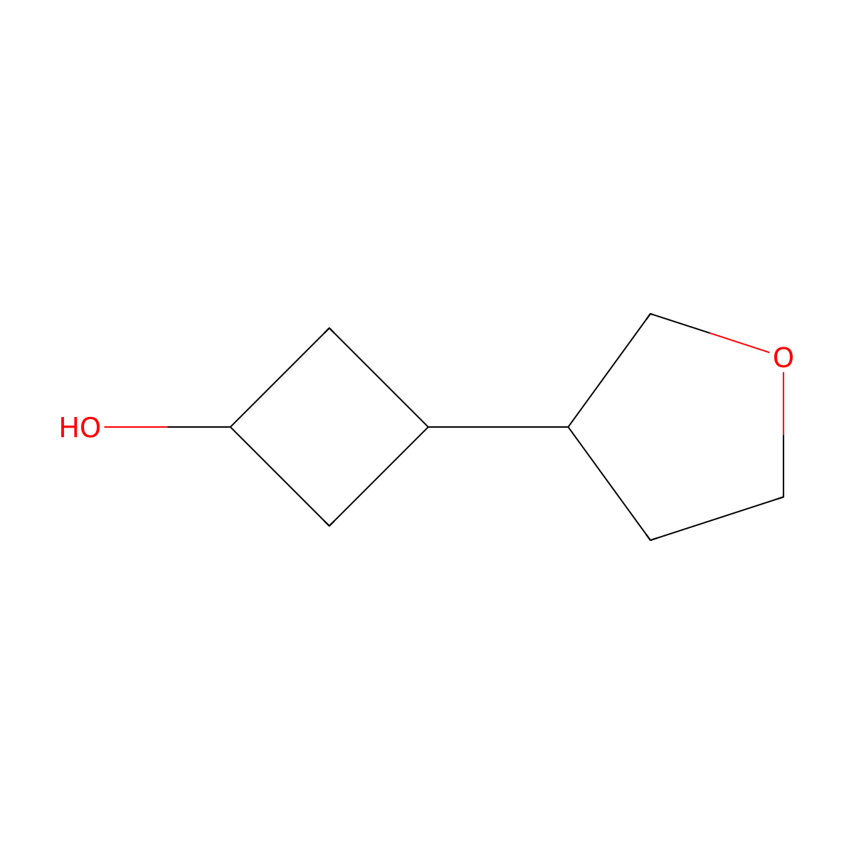 3-(Oxolan-3-yl)cyclobutan-1-ol molecular structure, CAS 2297824-11-2
