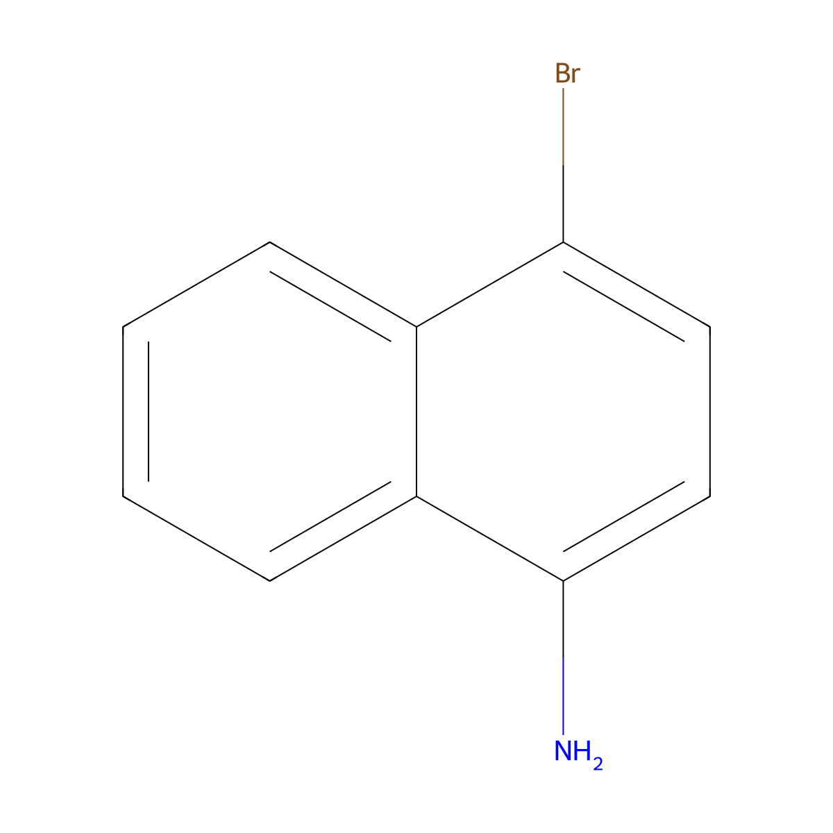 4-Bromo-1-naphthylamine molecular structure, CAS 2298-07-9