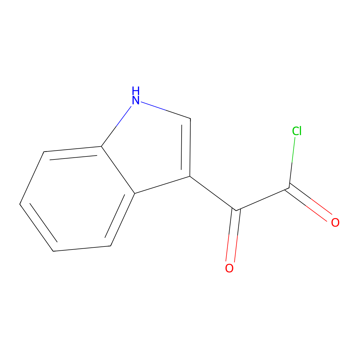 3-Indoleglyoxylyl chloride molecular structure, CAS 22980-09-2